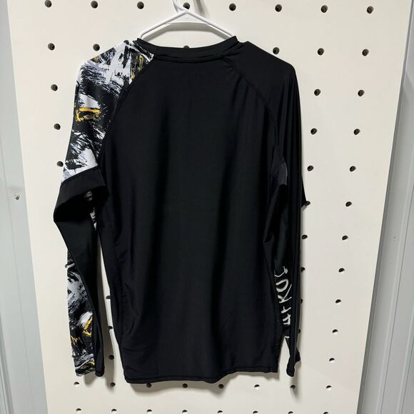 LAFROI Men's LS UPF 50+ Baselayer Skins Burst Compression Rash Guard - Picture 3 of 4